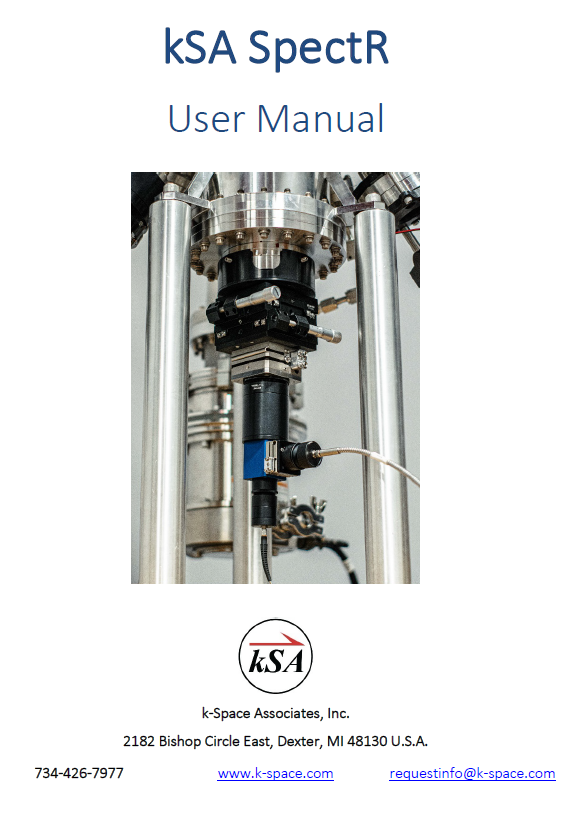 kSA SpectR User Manual